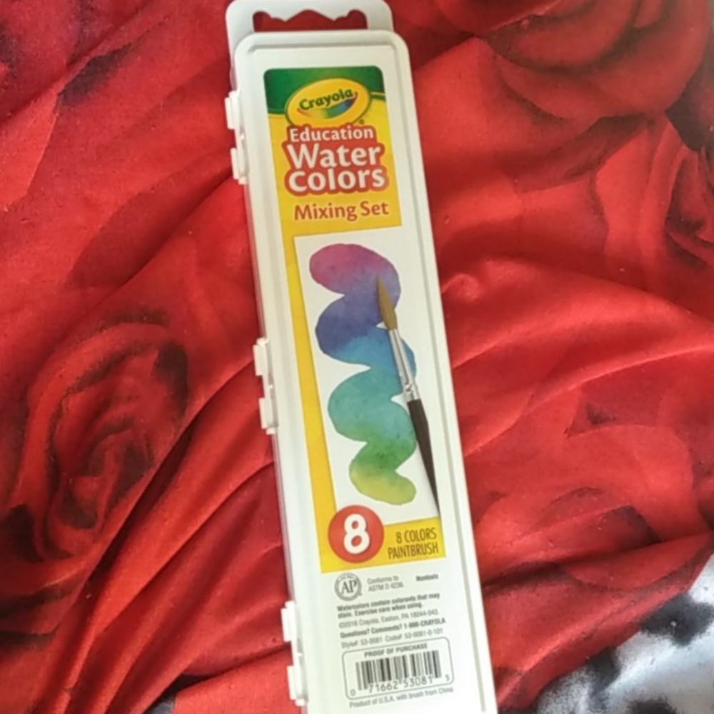 Water Paint Colors Mixing Set